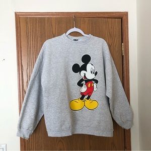 Disney Gray Mickey Mouse Sweater